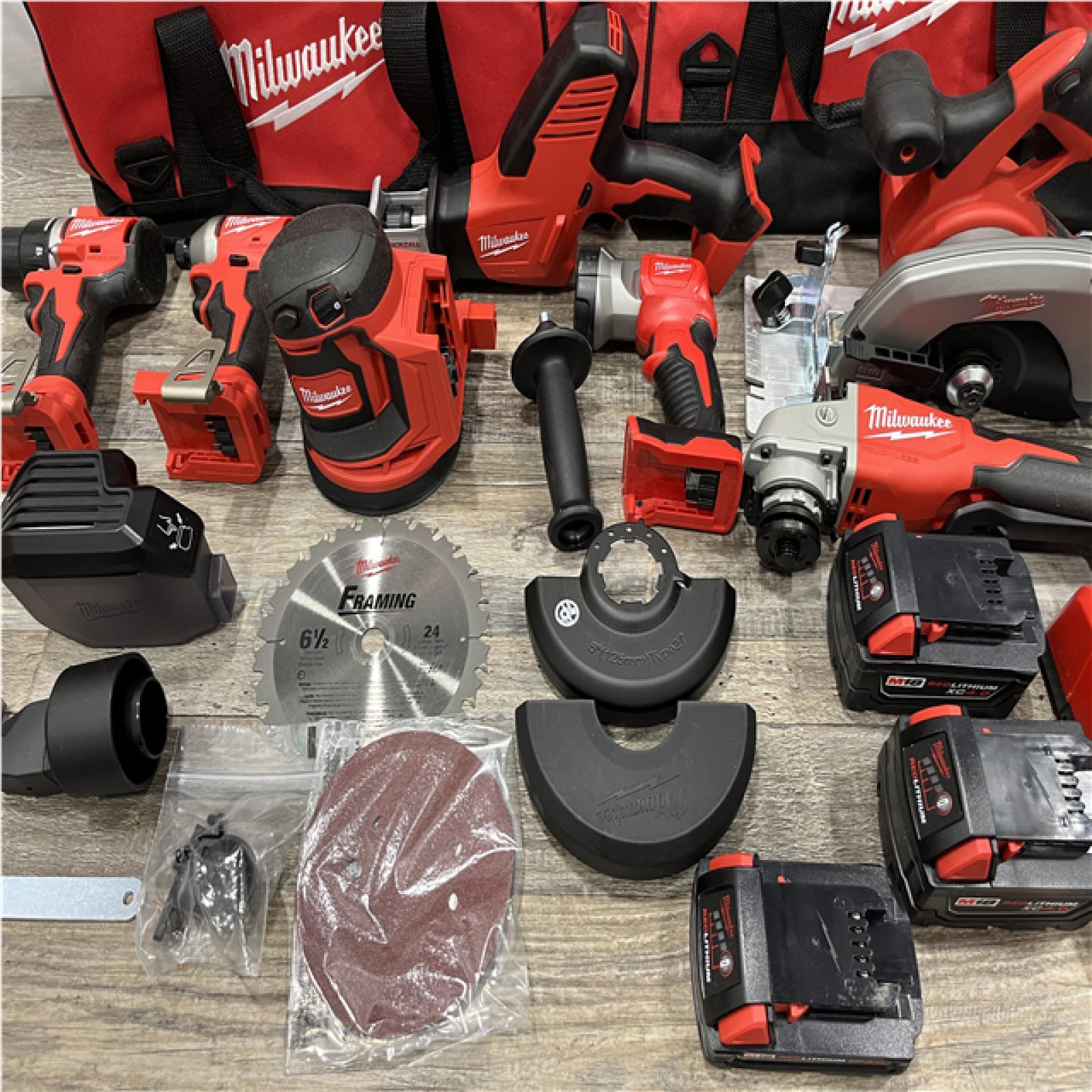 AS-IS Milwaukee 18V Lithium-Ion Cordless (8-Tool) Combo Kit