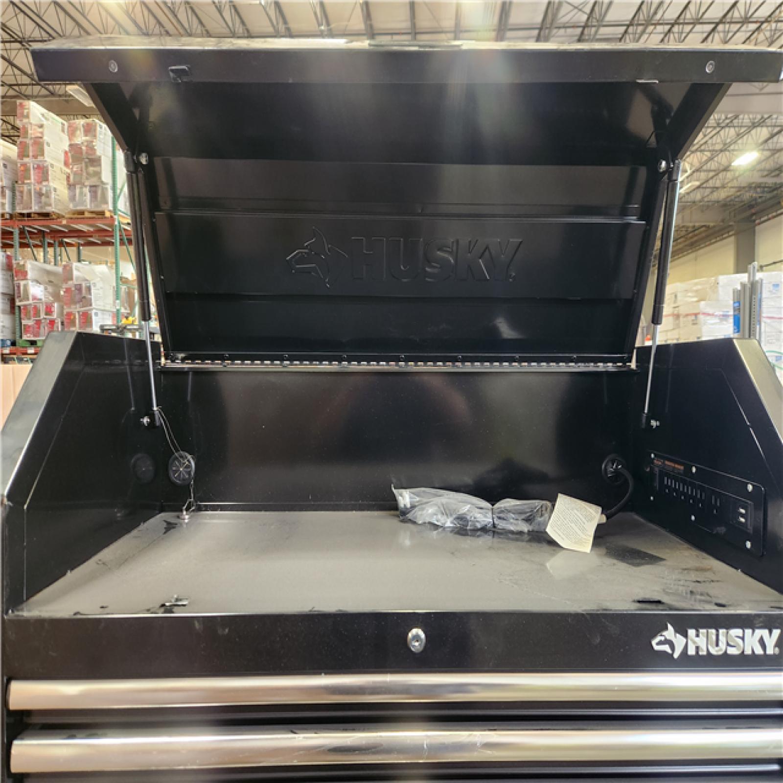 Phoenix Husky Standard Duty 42 in. W x 18 in. D 12-Drawer Gloss Black Rolling Tool Chest Combo
