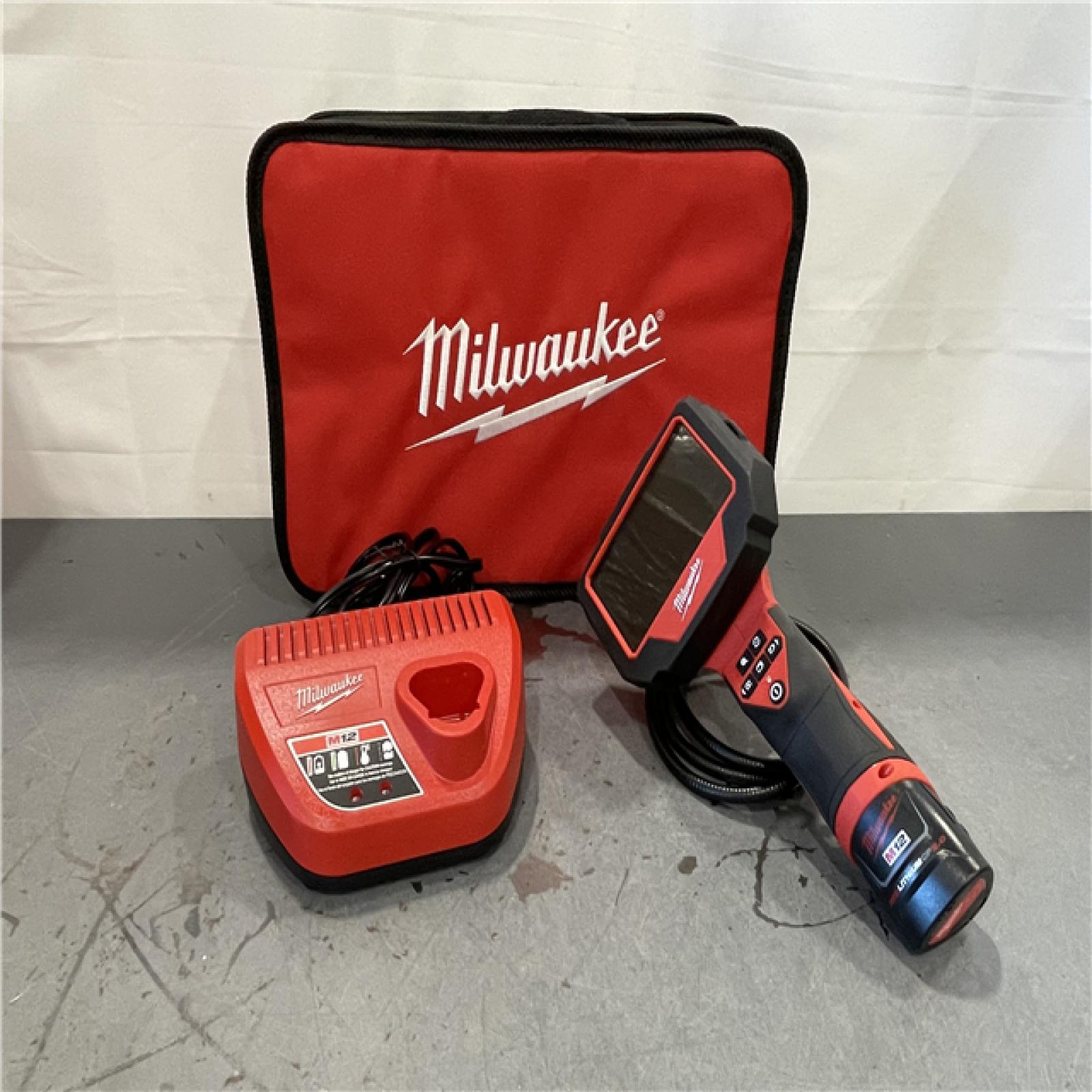 AS-IS - MILWAUKEE M12 12V Lithium-Ion Cordless M-SPECTOR 360-Degree 4 Ft. Inspection Camera Kit