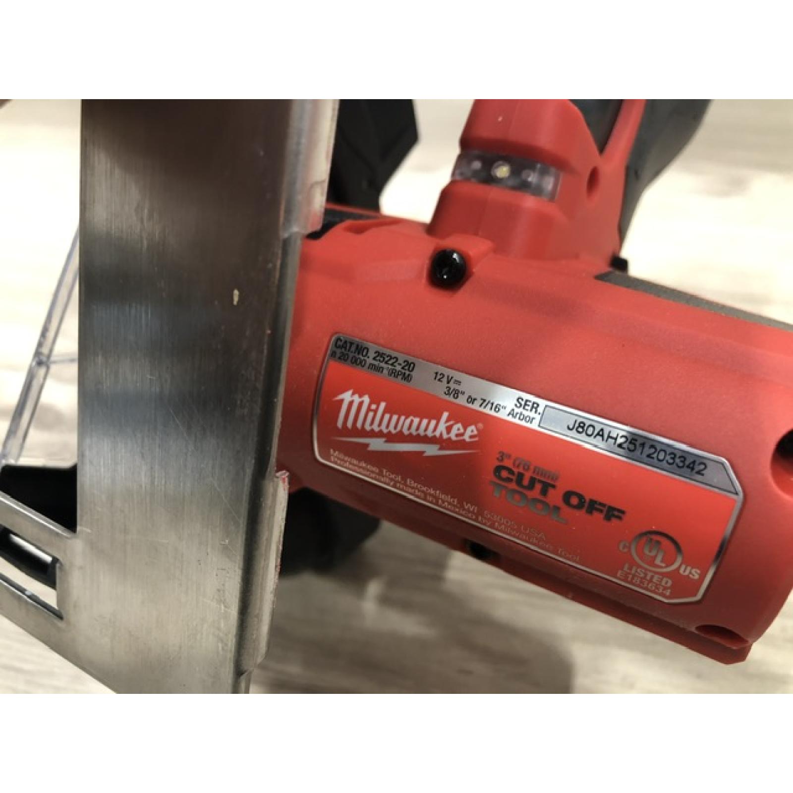 AS-IS Milwaukee M12 FUEL 12V Lithium-Ion Cordless 3 in. Cut Off Saw (Tool-Only)