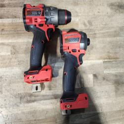 HOUSTON LOCATION - AS-IS MILWAUKEE FUEL 18V Lithium-Ion Brushless Cordless Hammer Drill and Impact Driver Combo Kit