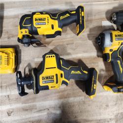 HOUSTON LOCATION - AS-IS DEWALT 4 TOOL COMBO KIT W/ (2) BATTERY & CHARGER