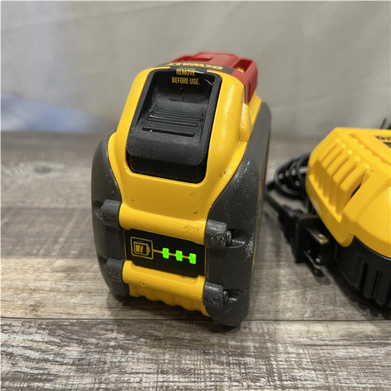 AS-IS DEWALT 20V/60V MAX FLEXVOLT Lithium-Ion 9.0Ah Battery and Charger Starter Kit