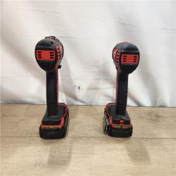 AS-IS- Milwaukee 18V Lithium-Ion Brushless Cordless Compact Drill/Impact Combo Kit