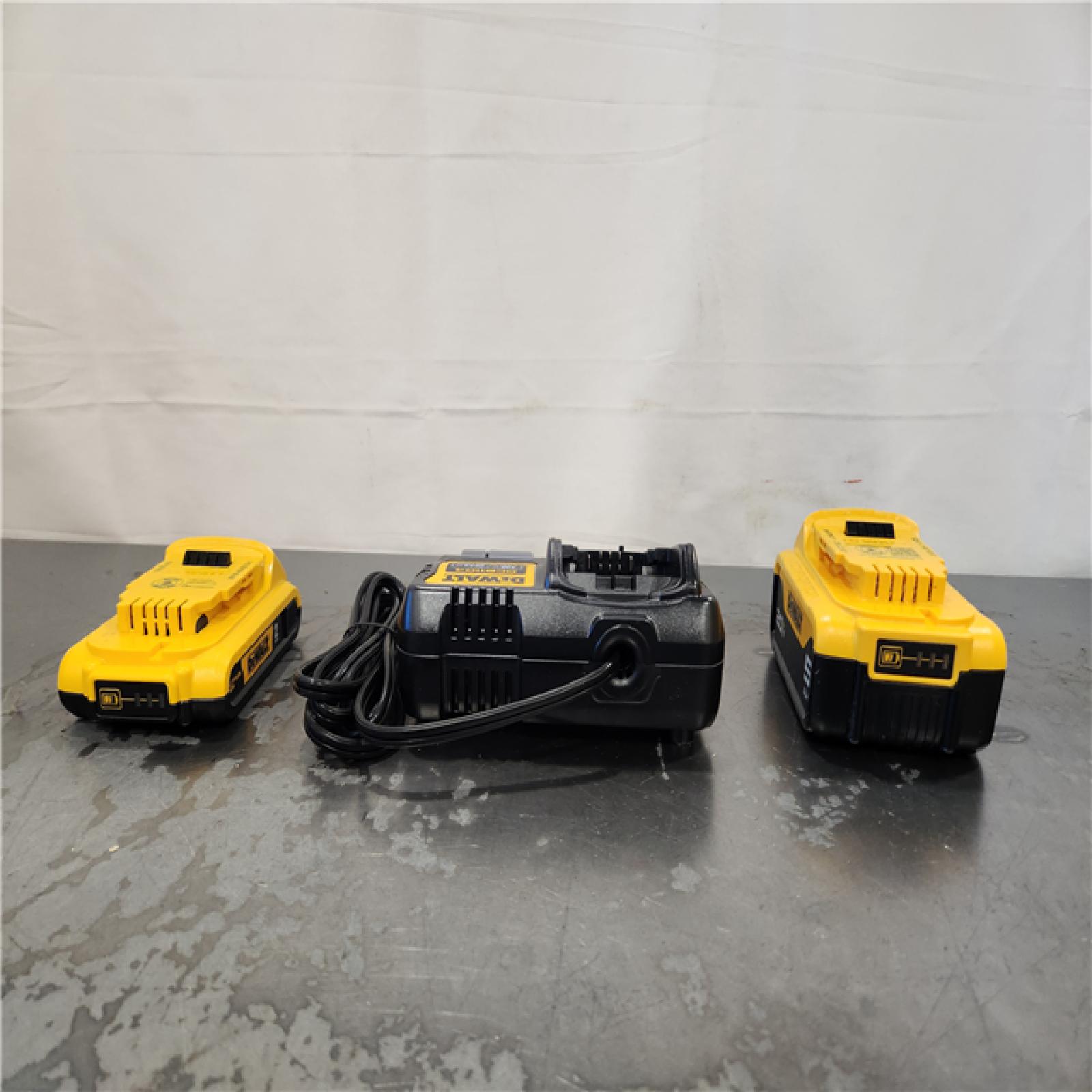 AS-IS- DEWALT 20V MAX Lithium-Ion Battery Kit with 5.0Ah and 2.0Ah Battery and Charger