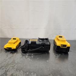 AS-IS- DEWALT 20V MAX Lithium-Ion Battery Kit with 5.0Ah and 2.0Ah Battery and Charger