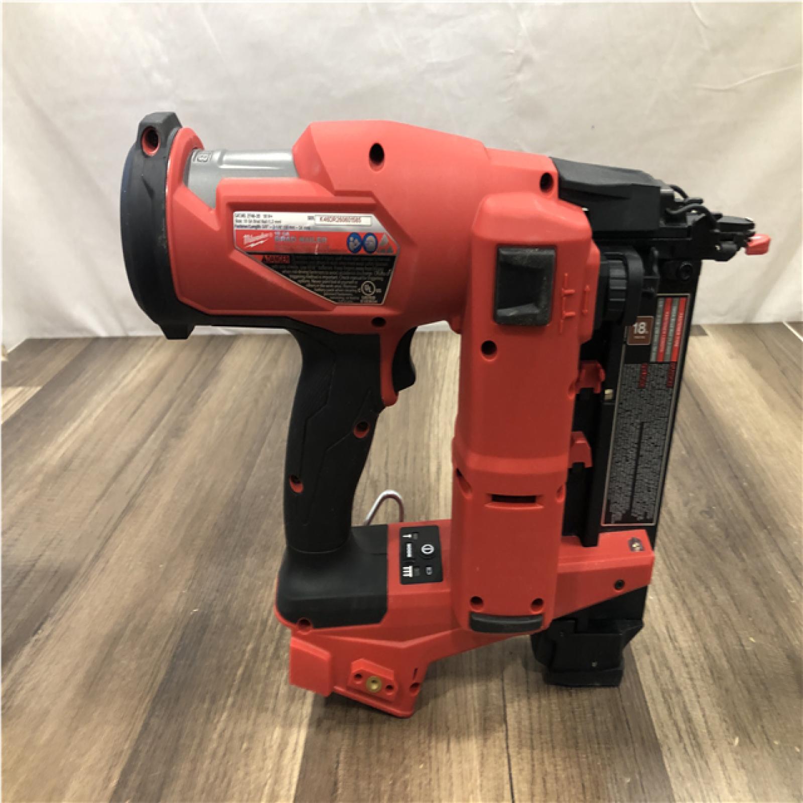 AS-IS Milwaukee FUEL 18-Volt Lithium-Ion Brushless Cordless Gen II 18-Gauge Brad Nailer (Tool-Only)