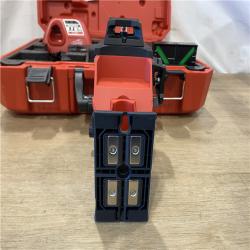 AS-IS Milwaukee 12-Volt Lithium-Ion Cordless Green 250 ft. 3-Plane Laser Level Kit