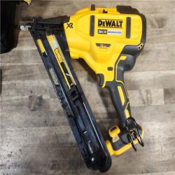 HOUSTON LOCATION - AS-IS DEWALT 20V MAX XR 15 Ga. Cordless 34 Deg Nailer 20 V