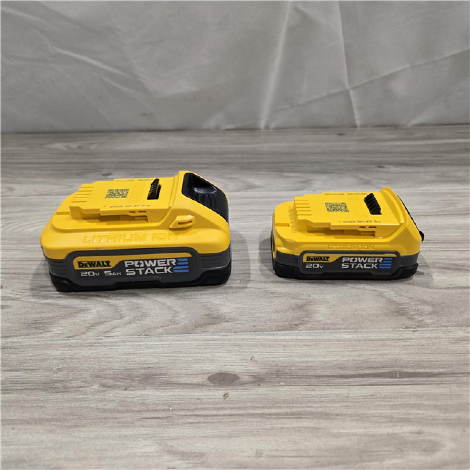 AS-IS Dewalt DCBP315-2C 20V MAX POWERSTACK Lithium-Ion Batteries and Charger Starter Kit