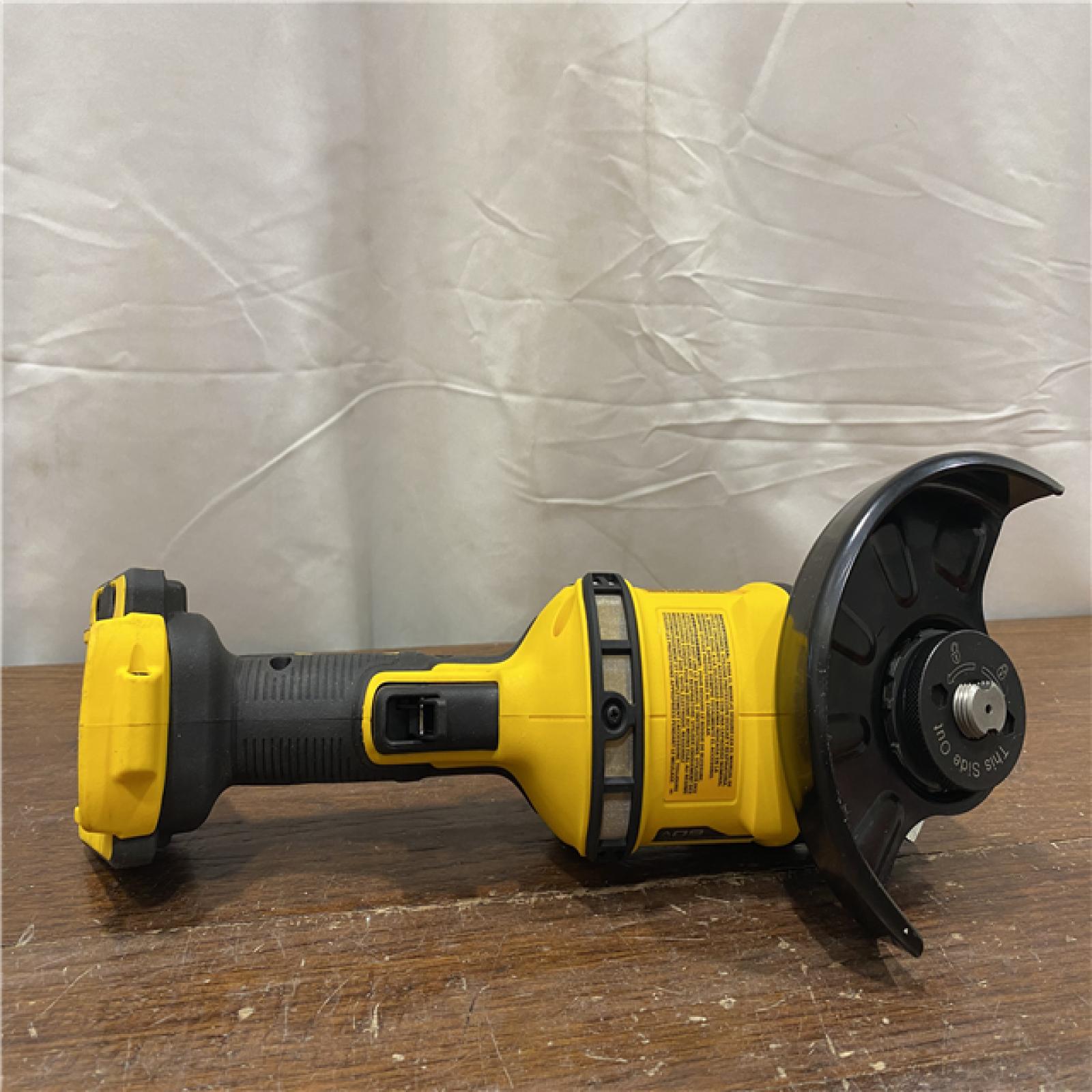 AS-ISFLEXVOLT 60V MAX Cordless Brushless 4.5 in. to 6 in. Small Angle Grinder with Kickback Brake (Tool Only)