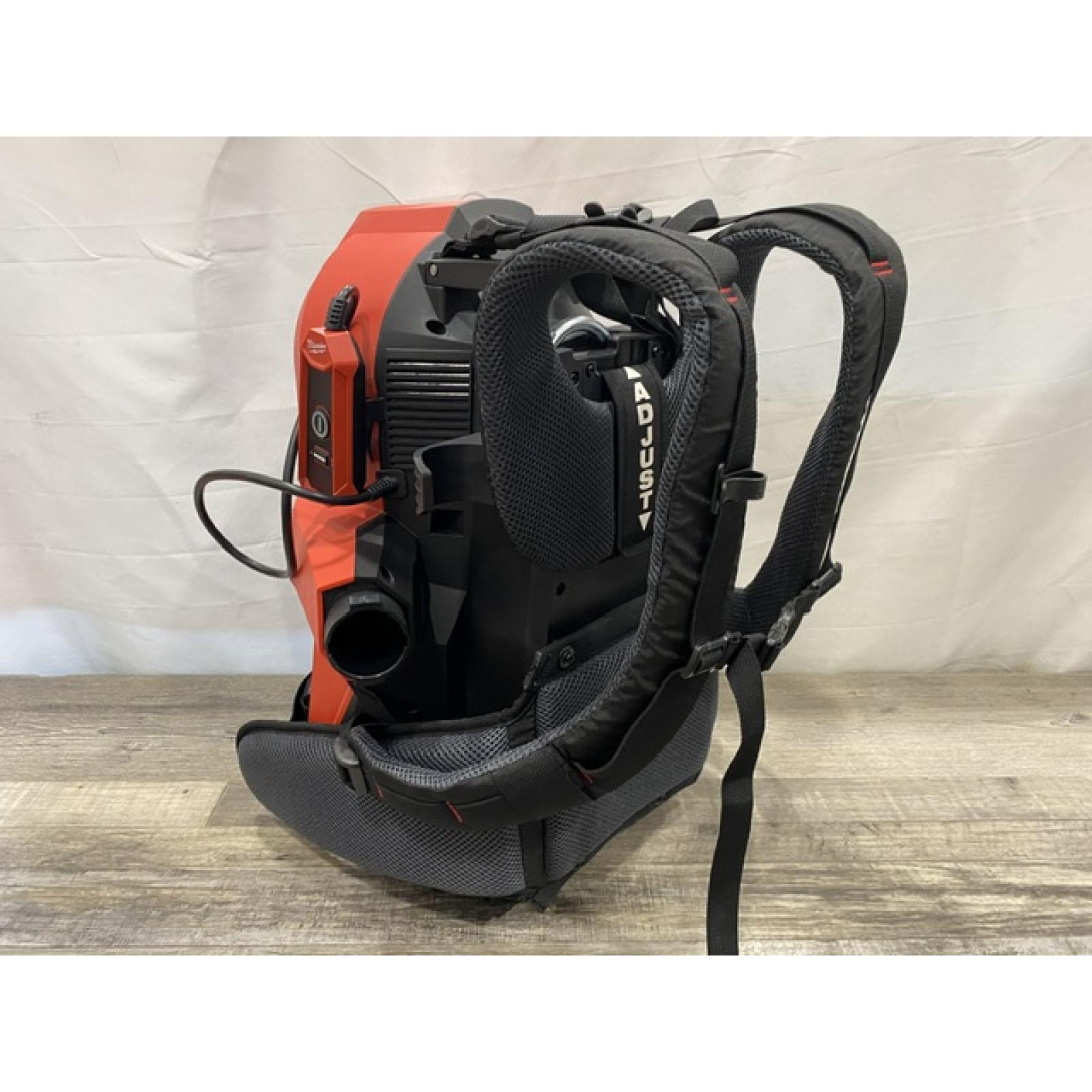 AS-IS Milwaukee FUEL 18-Volt Lithium-Ion Brushless Red HEPA Multisurface 1 Gal. Cordless 3-in-1 Backpack Vacuum (Vacuum-Only)