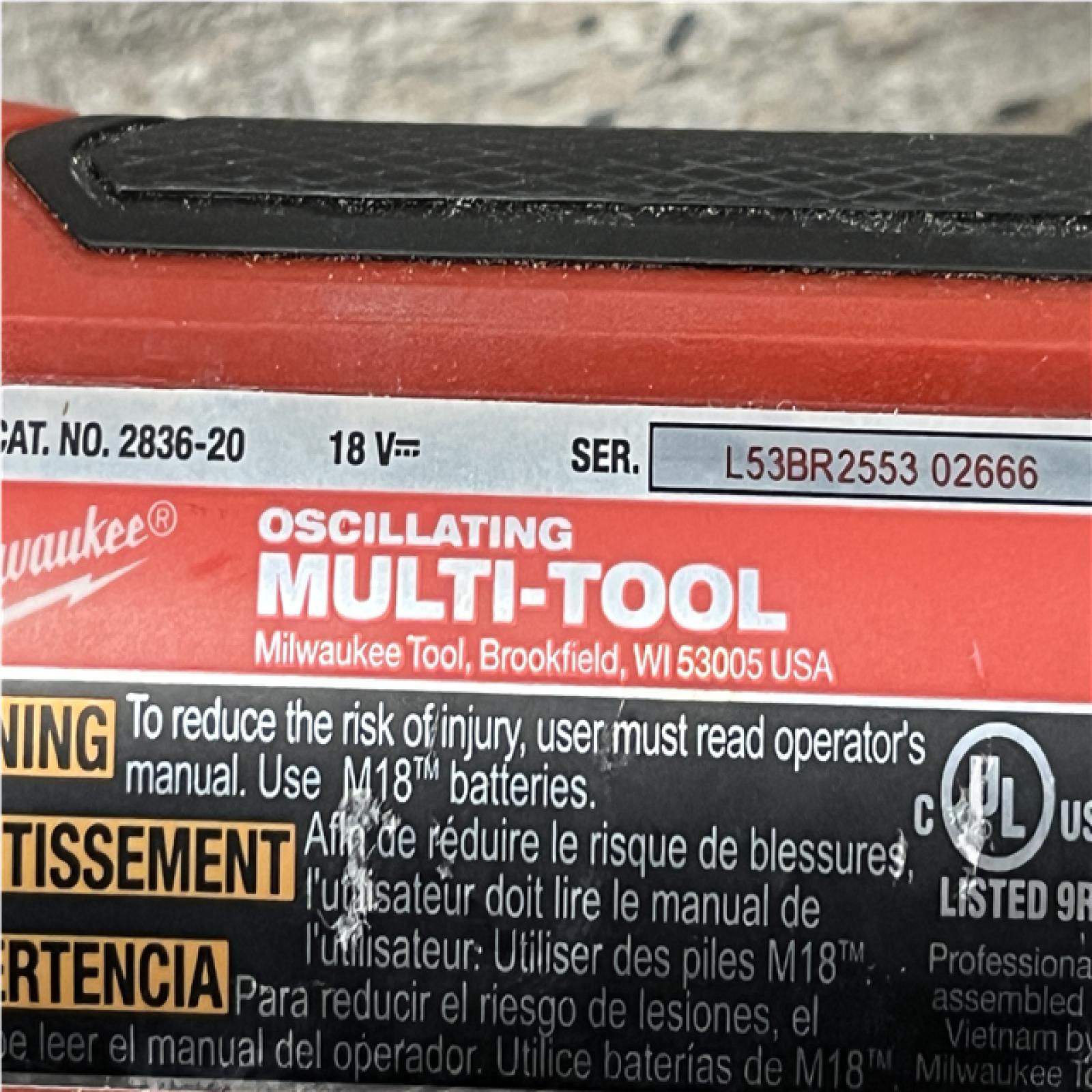 AS-IS Milwaukee FUEL 18V Lithium-Ion Cordless Brushless Oscillating Multi-Tool (Tool-Only)