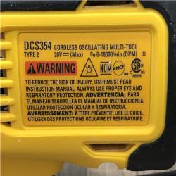 AS-IS DEWALT ATOMIC 20V MAX Cordless Brushless Oscillating Multi Tool (Tool Only)