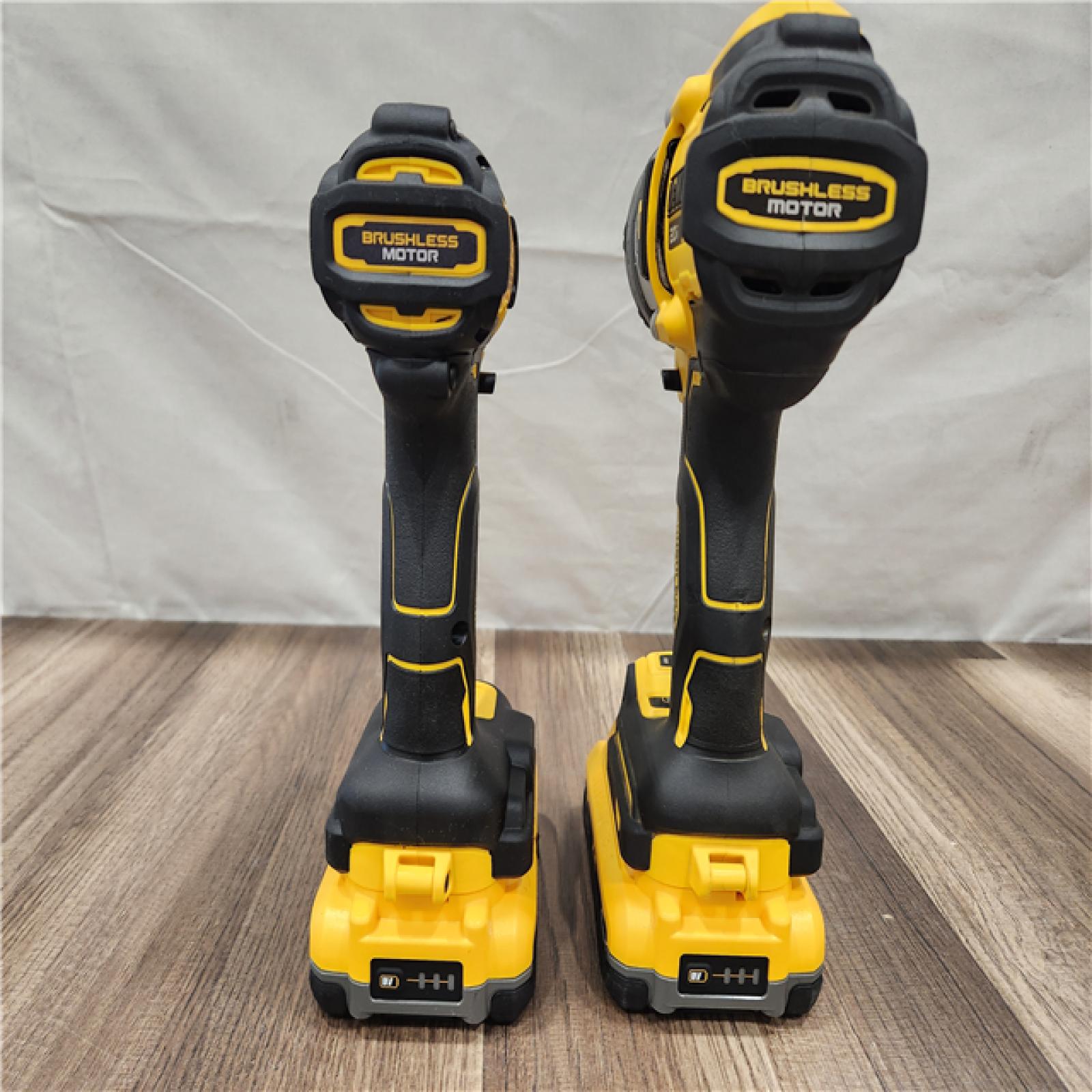 AS-IS- DEWALT 20V MAX XR 2-Tool Combo Kit with POWERPACK