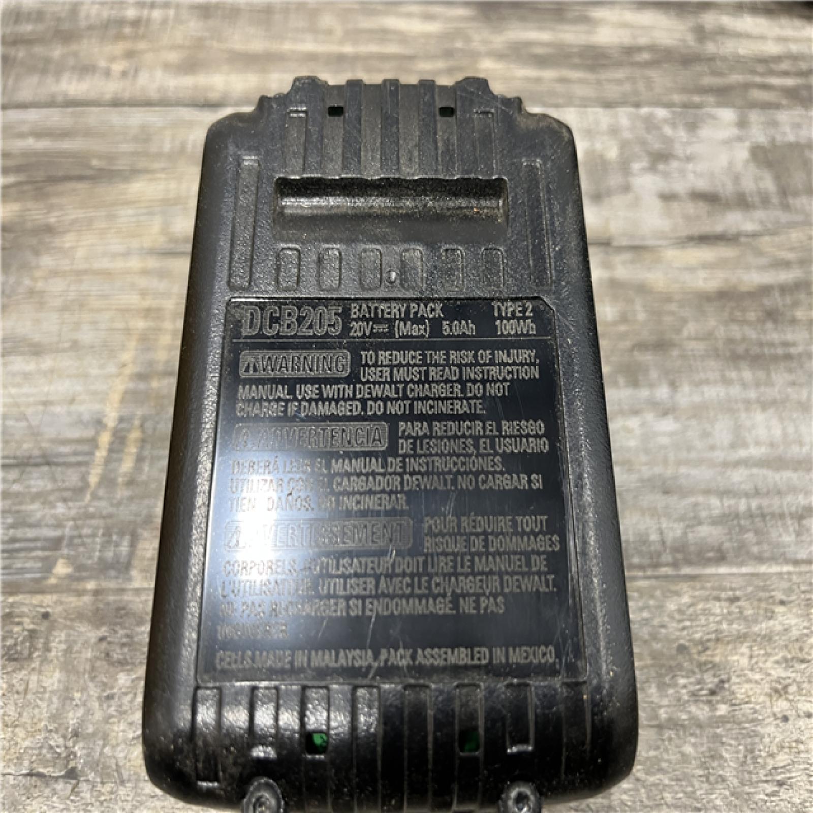AS-IS DEWALT 20V MAX Lithium-Ion 5.0 Ah Battery and Charger