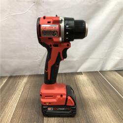 AS-IS Milwaukee 18V Lithium-Ion Brushless Cordless 1/2 in. Compact Drill/Driver Kit