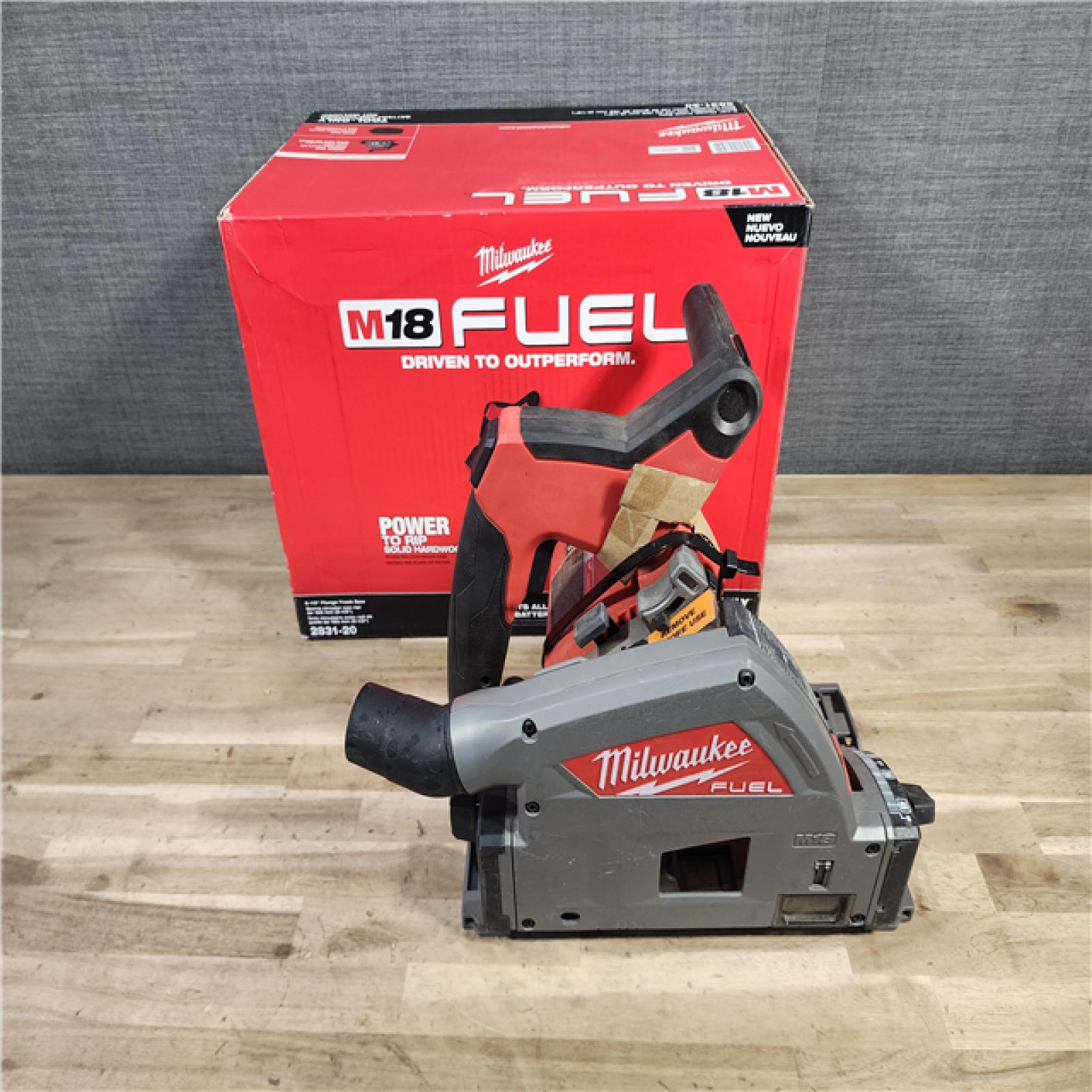 HOUSTON LOCATION - AS-IS Milwaukee M18 FUEL 18V Lithium-Ion Cordless Brushless 6-1/2 in. Plunge Cut Track Saw (Tool-Only)