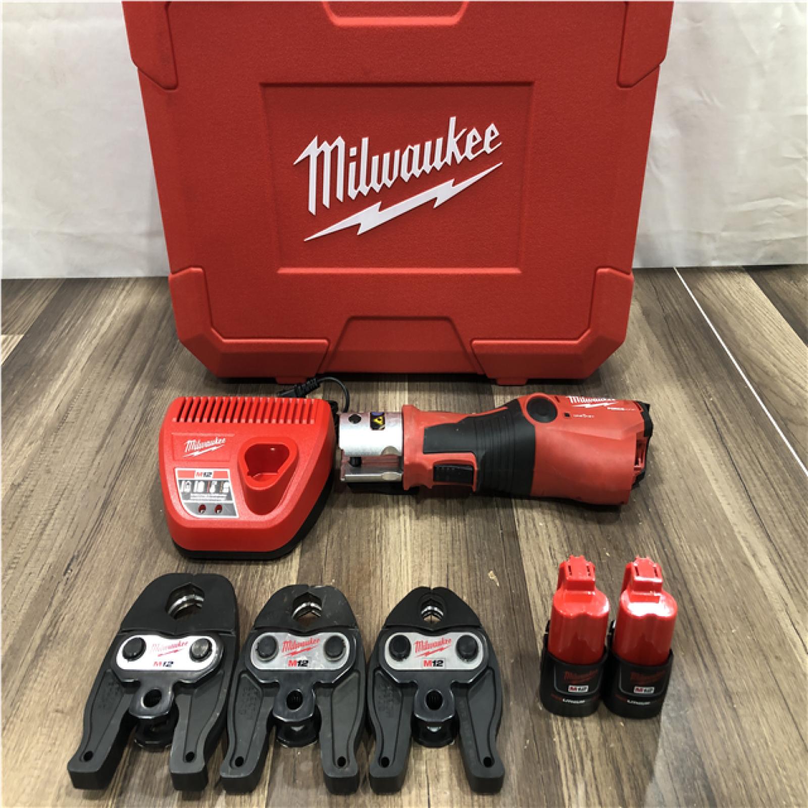 AS-IS Milwaukee 12-Volt Lithium-Ion FORCE LOGIC Copper Press Tool Kit