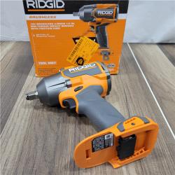 GOOD RIDGID 18V Brushless Cordless 4-Mode 1/2 in. Mid-Torque Impact Wrench with Friction Ring (Tool Only)