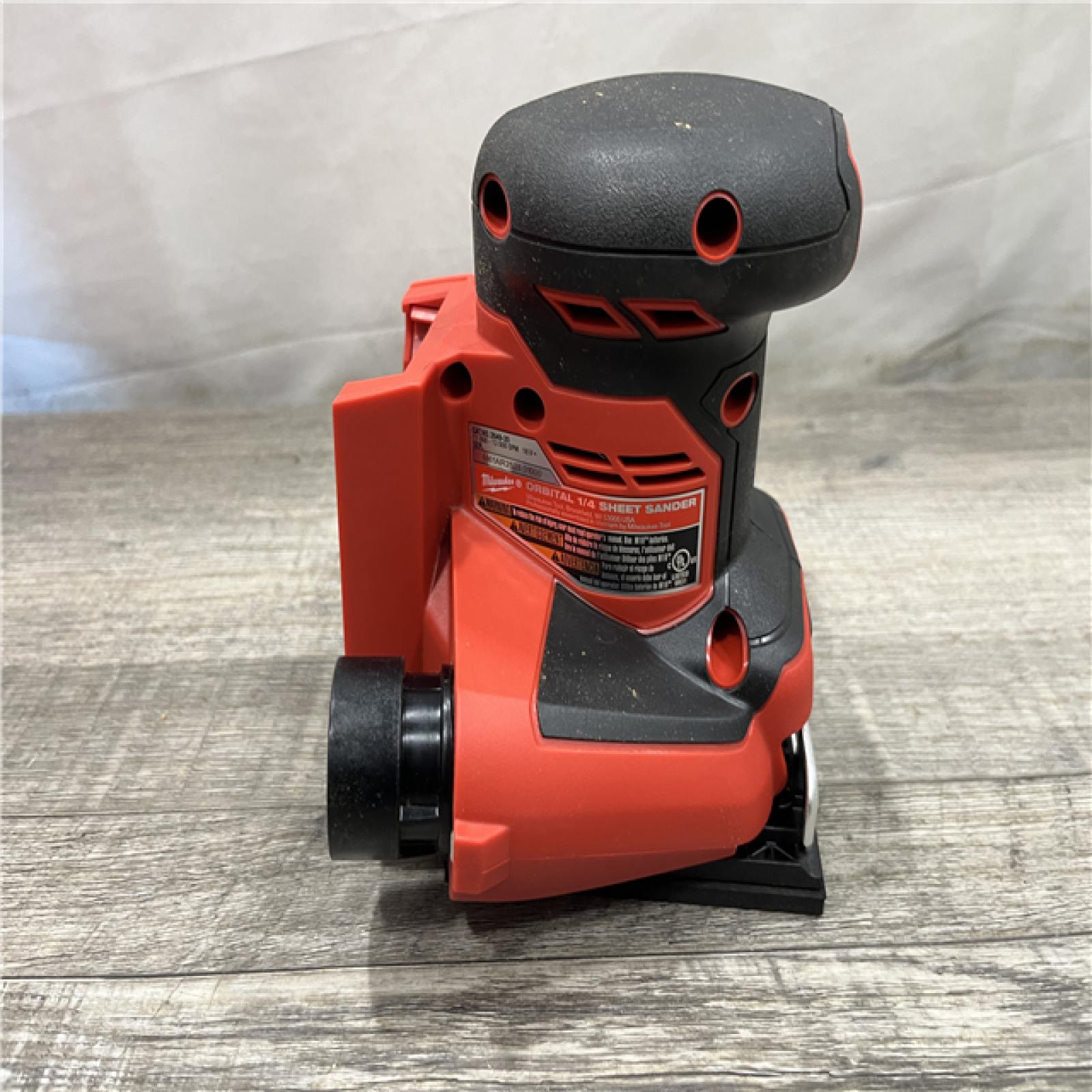 AS-IS Milwaukee 18V Lithium-Ion Cordless 1/4 in. Sheet Sander (Tool-Only)