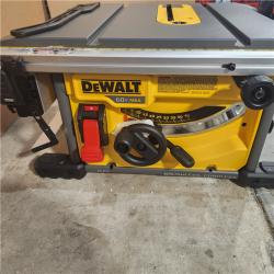 Houston location- AS-IS Dewalt - DCS7485B - DeWALT DCS7485B FLEXVOLT 60-Volt 8-1/4-Inch Adjustable Table Saw - Bare Tool Appears in good condition