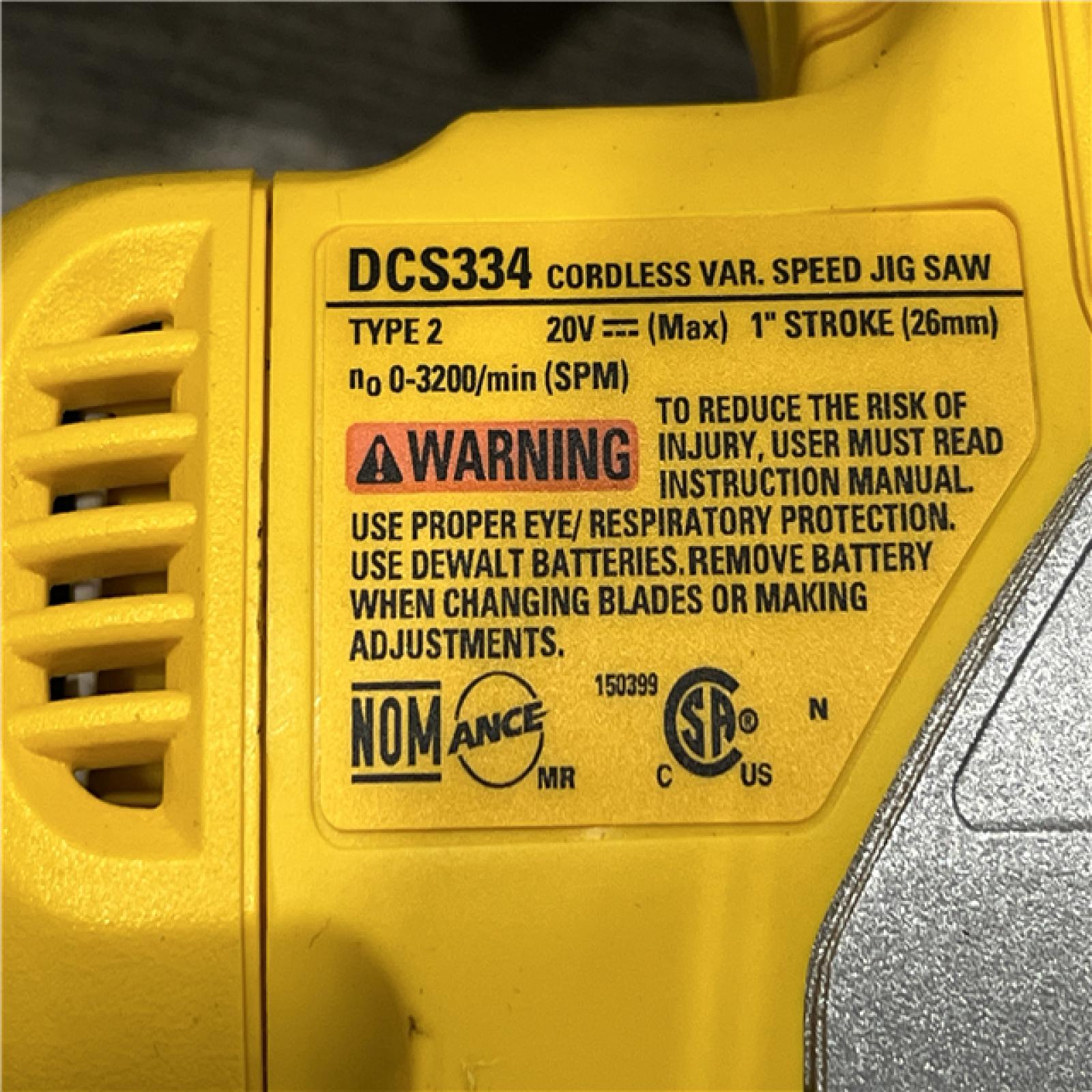 AS-IS DEWALT 20V MAX XR Cordless Brushless Jigsaw (Tool Only)