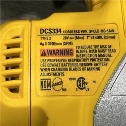 AS-IS DEWALT 20V MAX XR Cordless Brushless Jigsaw (Tool Only)