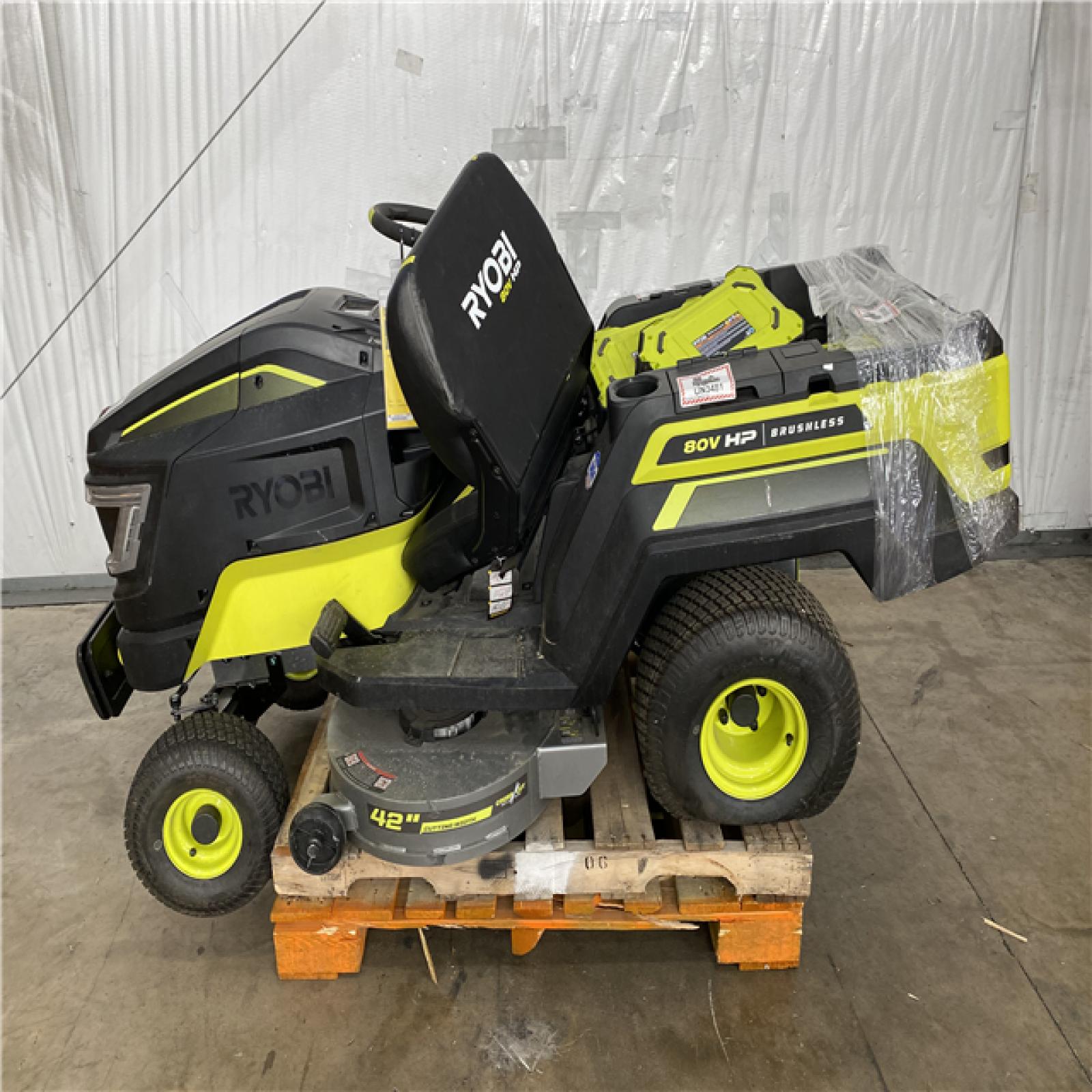 Houston Location AS IS - Ryobi 80v 30in  HP Riding Mower