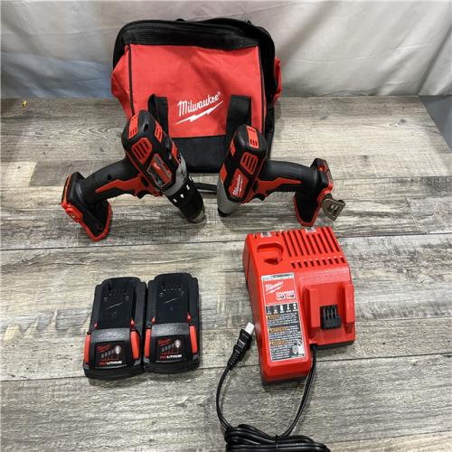 AS-IS Milwaukee 18V Lithium-Ion Cordless Drill Driver/Impact Driver Combo Kit