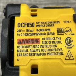 AS-IS DEWALT ATOMIC 20V MAX Lithium-Ion Cordless 1/4 in. Brushless Impact Driver Kit
