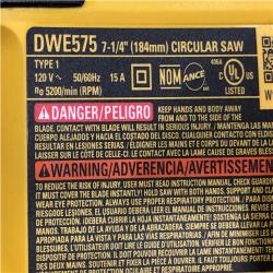 AS-IS DEWALT 15 Amp Corded 7-1/4 in. Lightweight Circular Saw