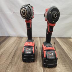 AS-IS- MILWAUKEE FUEL 18V Lithium-Ion Brushless Cordless Hammer Drill and Impact Driver Combo Kit