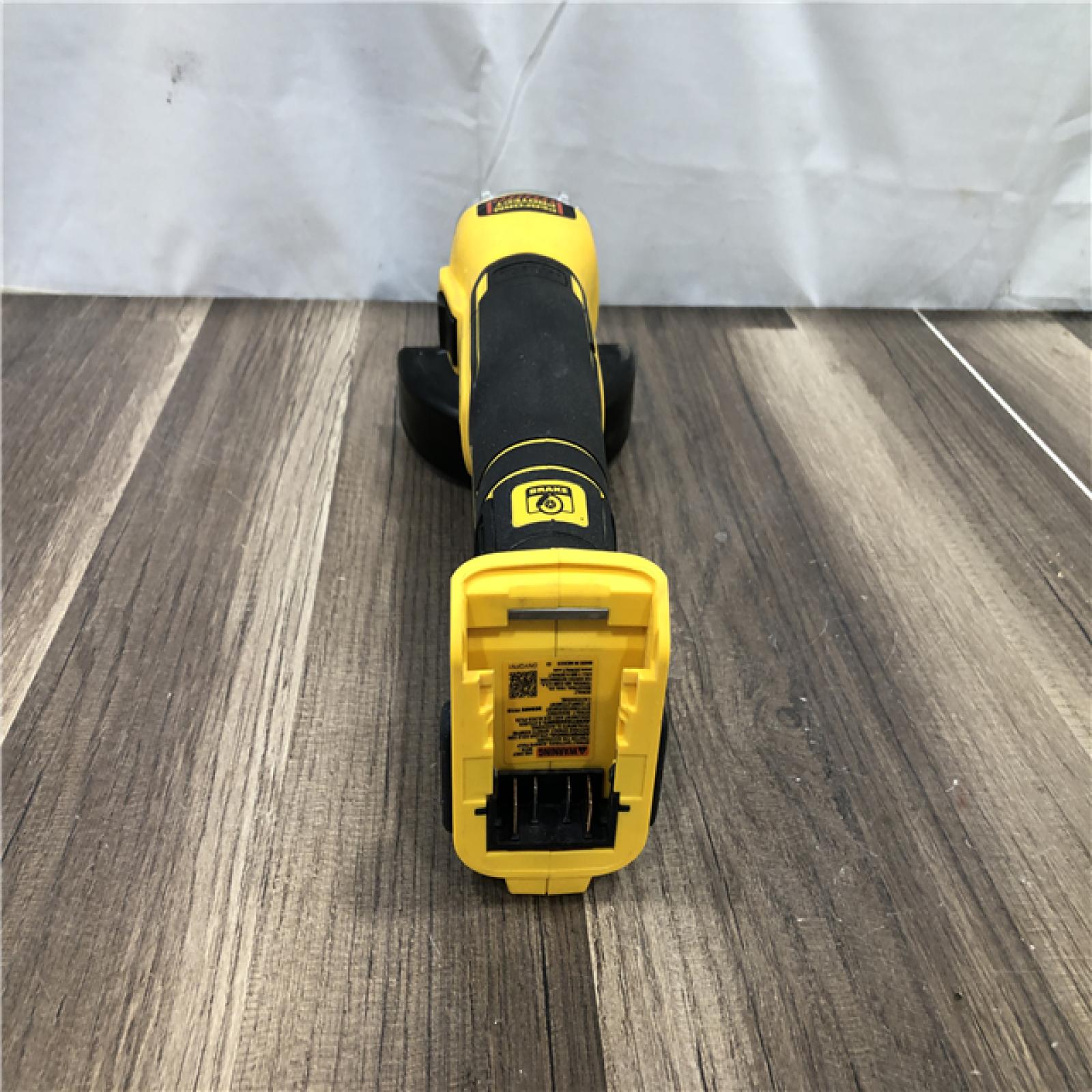 AS-IS DEWALT 20V MAX XR Cordless Brushless 4.5 in. Slide Switch Small Angle Grinder with Kickback Brake (Tool Only)