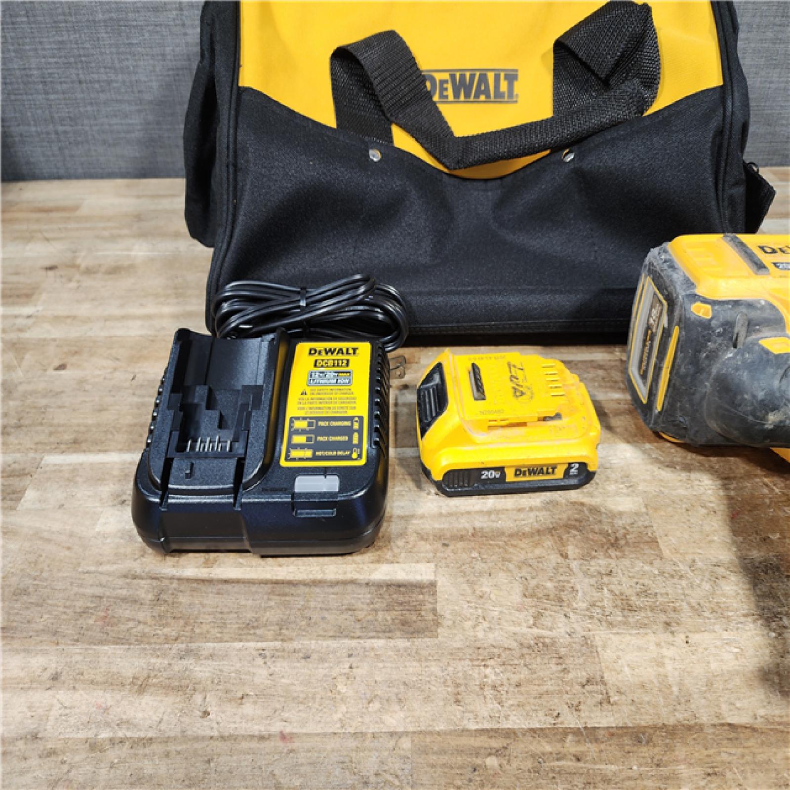 HOUSTON LOCATION - AS - IS DEWALT 20V MAX XR Lithium-Ion Cordless 18-Gauge Narrow Crown Stapler Kit