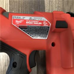 AS-IS Milwaukee  FUEL 12-Volt Lithium-Ion Brushless Cordless 18-Gauge 1-1/2 in. Compact Brad Nailer (Tool Only)