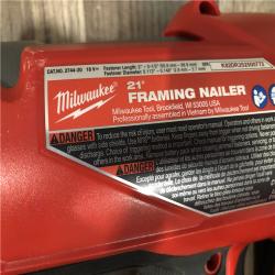 AS-IS Milwaukee  FUEL 3-1/2 in. 18-Volt 21-Degree Lithium-Ion Brushless Cordless Framing Nailer (Tool-Only)
