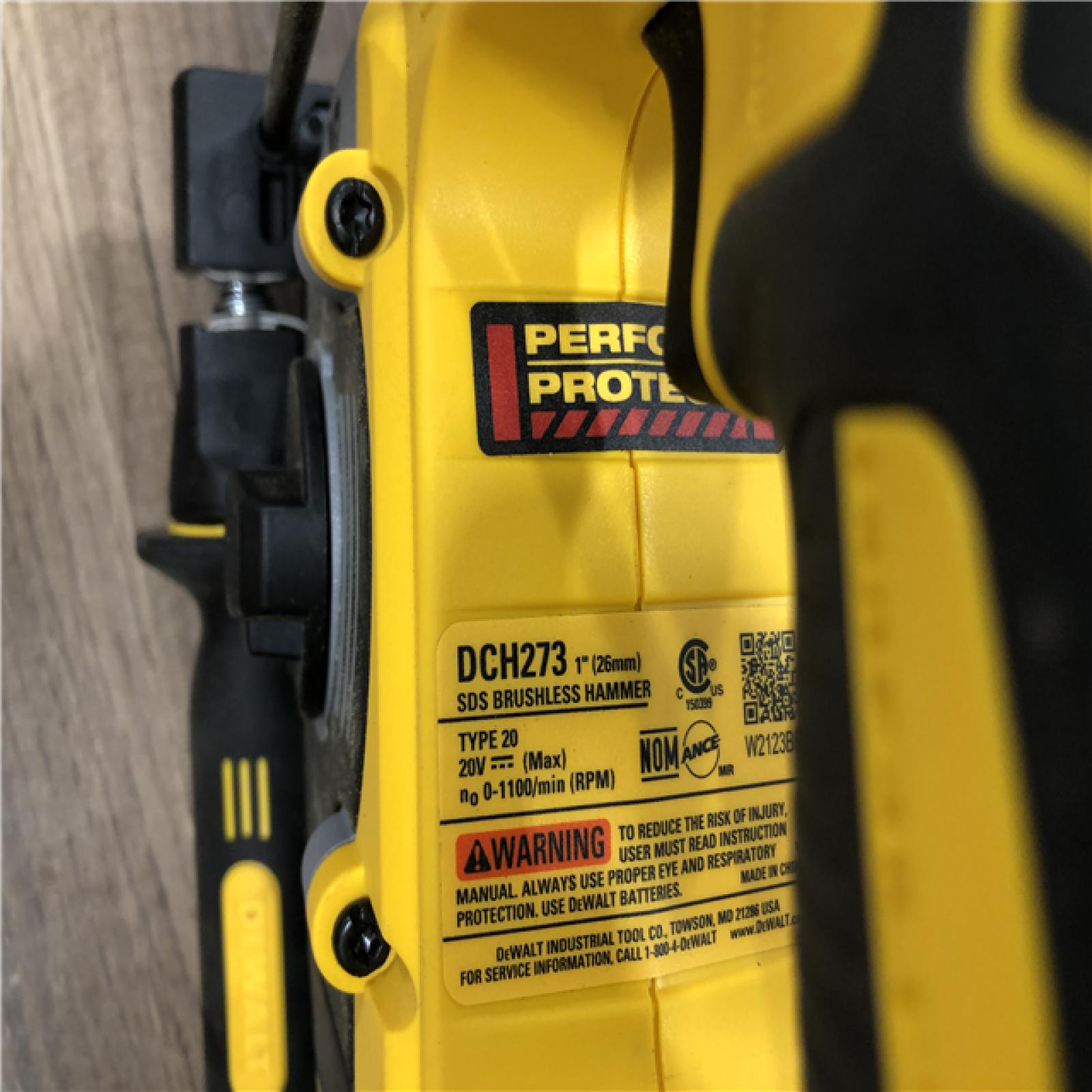 AS-IS DEWALT 20V MAX XR Cordless Brushless 1 in. SDS Plus L-Shape Rotary Hammer (Tool Only)