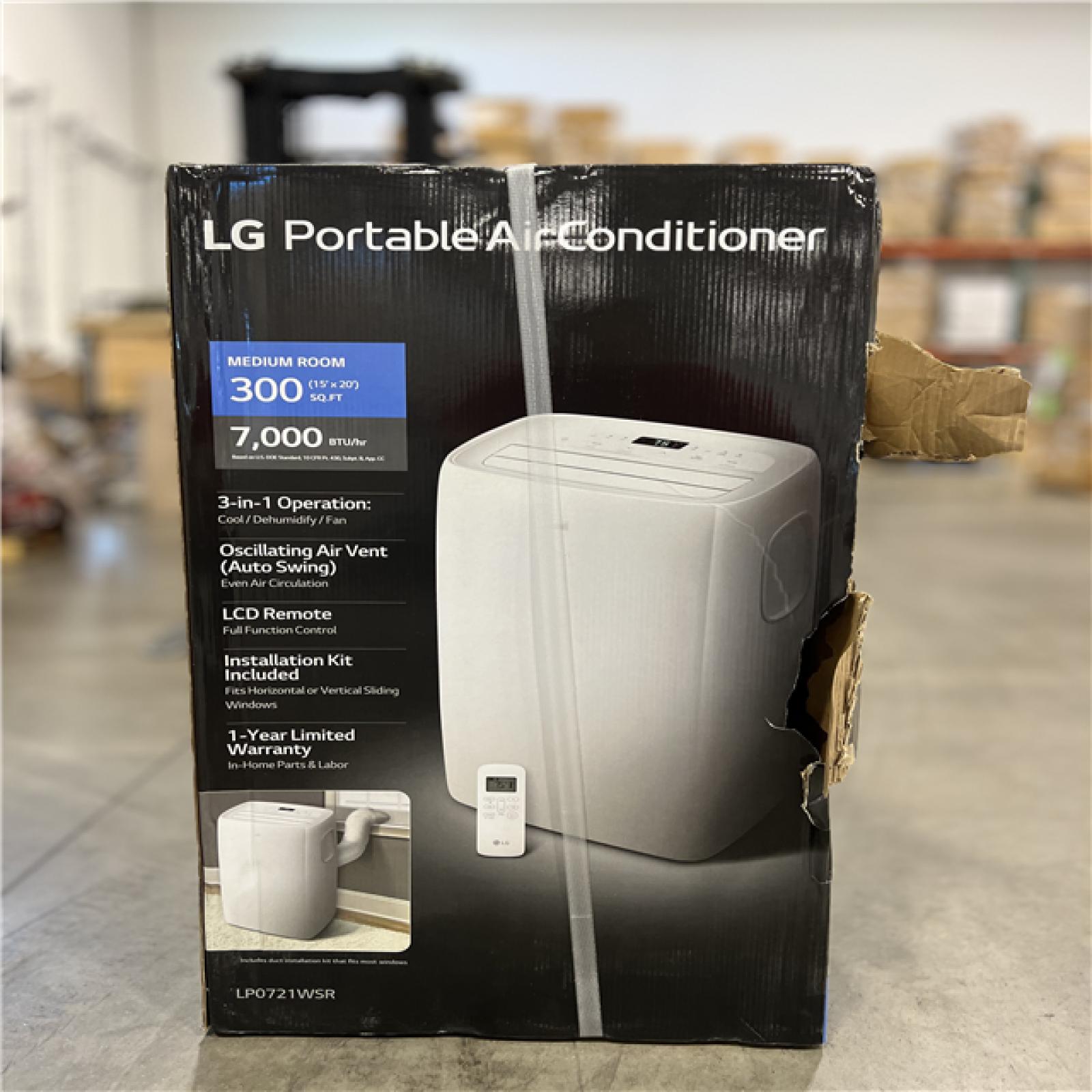 DALLAS LOCATION LG 7,000 BTU Portable Air Conditioner Cools 300 Sq. Ft