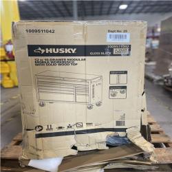 DALLAS LOCATION- AS-IS HUSKY Standard-Duty 52 in. W 10-Drawer Mobile Workbench with Solid Top
