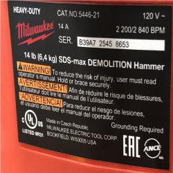 AS-IS Milwaukee SDS-MAX Demolition Hammer