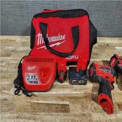 HOUSTON LOCATION - AS - IS Milwaukee 2 Tool Combo Kit W/ (2) Battery & Charger