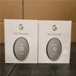 Phoenix AS-IS Google Nest Thermostat - Smart Programmable Wi-Fi Thermostat - (2-Pack)