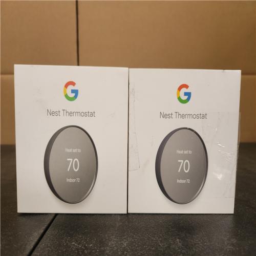 Phoenix AS-IS Google Nest Thermostat - Smart Programmable Wi-Fi Thermostat - (2-Pack)