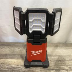 AS-IS Milwaukee 18-Volt Lithium-Ion Cordless 4500 Lumens ROVER Dual Power Triple-Panel Flood & Area Light (Tool-Only)