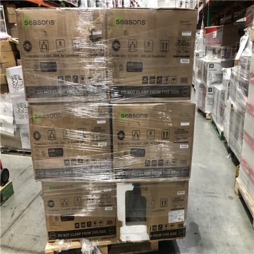 DALLAS LOCATION - Seasons 12000 BTU 230/208 V 20-Amp Electric Heat/Cool PTAC PALLET-(6 UNITS)