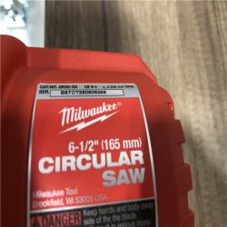 AS-IS Milwaukee 18V Lithium-Ion Cordless 6-1/2 in. Circular Saw (Tool-Only)