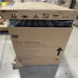 DALLAS LOCATION - Husky Tool Storage Heavy Duty 96 in. W x 24 in. D Matte Black Mobile Workbench Cabinet with Stainless Steel Top