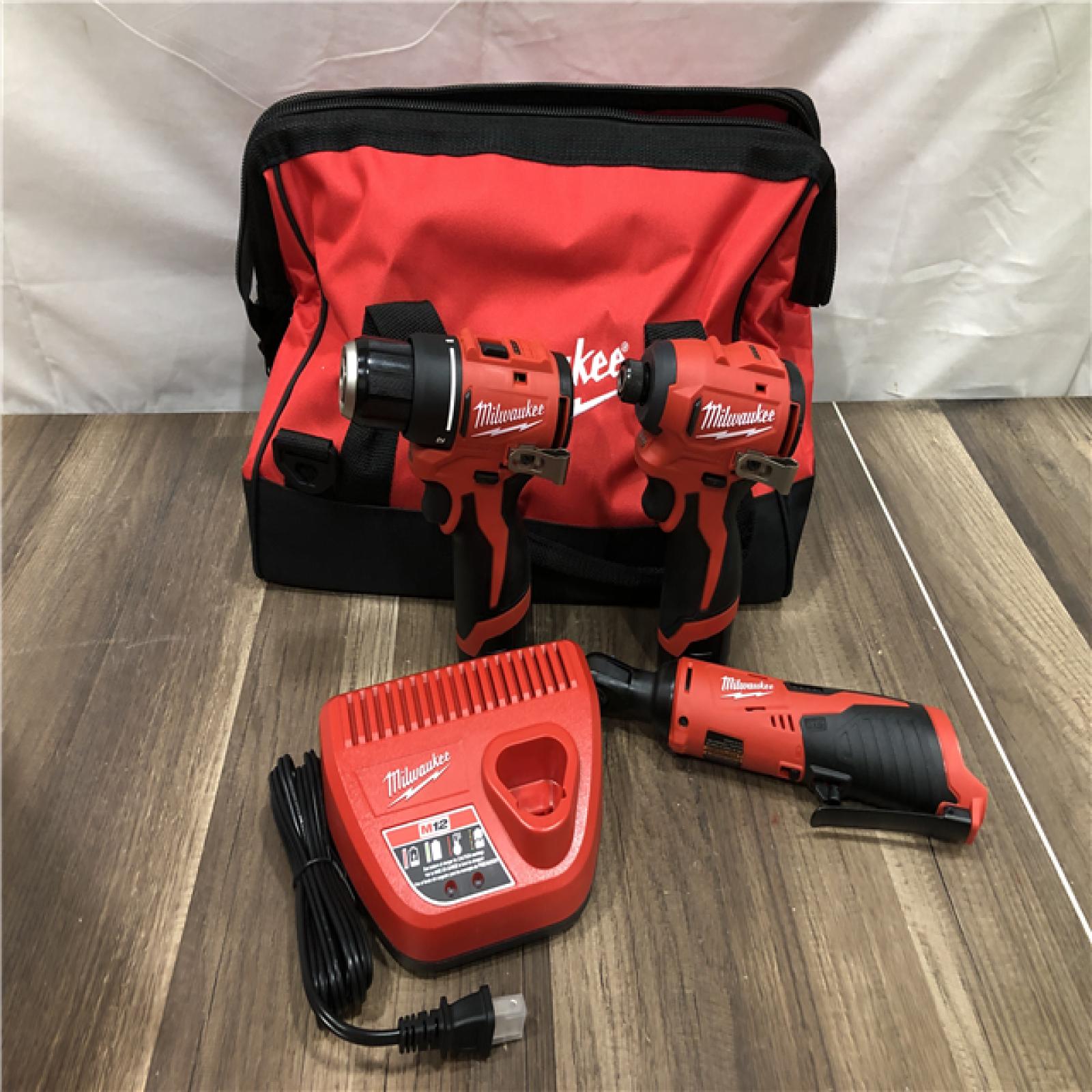 AS-IS Milwaukee 12-Volt Lithium-Ion Brushless Cordless Subcompact Drill &Impact Driver Combo Kit