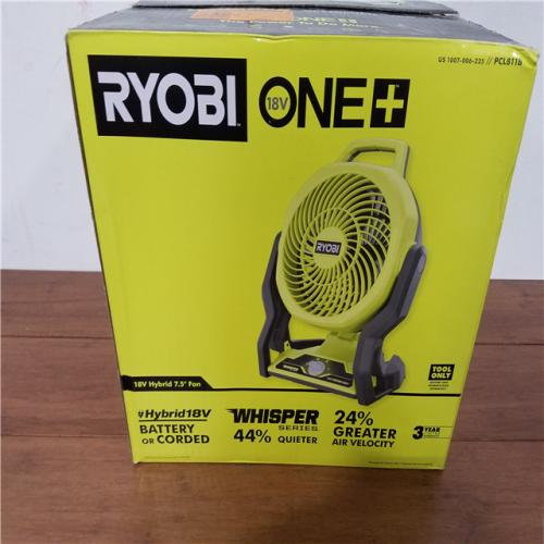 California AS-IS Ryobi 18V Hybrid 7.5 Fan (Tool Only)